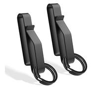 Porte-Clés Tactique, pour Les Ceintures de Service de 3,8-5,7cm de Large Maximum Clip Porte-Clés avec 4 Porte-clés Acier Inoxydable Porte clé Police pour Ceinture de Sécurité des Pompiers, 2pcs