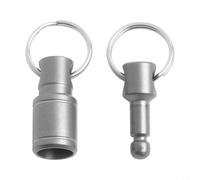 Porte-clés TC4 robuste en alliage avec pivot à 360 degrés et fonction détachable pour clés de voiture sur ceintures et équipements d'extérieur (type 1)