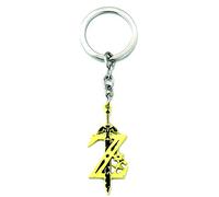 Porte - Clés Tears of The Kingdom Pendentif Anime Z-lda Master Sword Métal Z Symbol Porte - Clés Sac Clé De Voiture Accessoires
