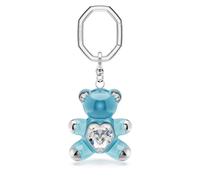 Porte-clés Teddy, Ours, Bleu, Métal rhodié OS