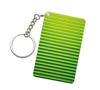 Porte-clés tendance en acrylique à motif de papier vert citron pour homme et femme