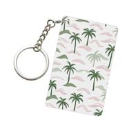 Porte-clés tendance en acrylique avec palmiers et petites îles pour homme et femme