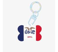 Porte-clés tendance en acrylique en forme d'os de chien avec motif double face pour chiens et chats