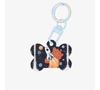 Porte-clés tendance en acrylique en forme d'os de fusée dans l'espace pour chiens et chats