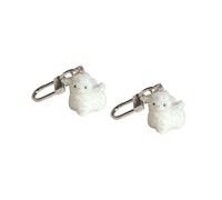 Porte-clés tendance en alpagas ludiques à partir de matériaux en résine robuste portable pour personnaliser les accessoires porte-clés pour ventilateur portable
