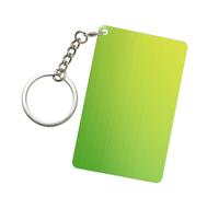 Porte-clés tendance en papier vert citron en acrylique pour homme et femme
