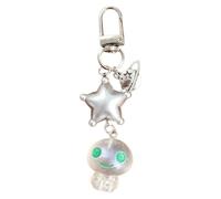 Porte-clés tendance planète poupée extraterrestre qui brille dans le, breloque de téléphone, pendentif mignon et amusant, pour filles, charme de téléphone portable