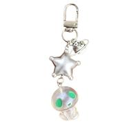 Porte-clés tendance planète poupée extraterrestre qui brille dans le, breloque de téléphone, pendentif mignon et amusant, pour filles, charme de téléphone portable
