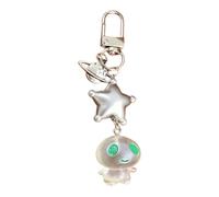 Porte-clés tendance planète poupée extraterrestre qui brille dans le, breloque de téléphone, pendentif mignon et amusant, pour filles, charme de téléphone portable
