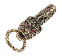 Porte-clés tête de Dragon en laiton, pendentif de Style rétro, Chic et léger, pour clés de voiture, sacs, bijoux à bricoler soi-même