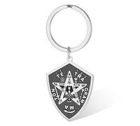 Porte-clés tétragramme Porte-clés pentagramme Nom hébraïque de Dieu Symbole Amulette protectrice
