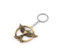 Porte-clés The Hunger Games avec geai moqueur en laiton, pour homme, femme, fille