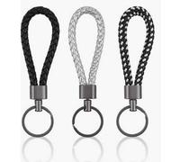 Porte-Clés Tissé De 6 Pièces, Pratique, Portable Et Anti-Perdu, Corde en Cuir Durable, Pendentif Intérieur De Voiture.