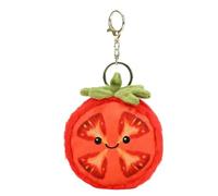 Porte-clés Tomate - Pendentif Sac À Dos En Peluche 10 Cm | Ornement Décoratif De Sac À Main | Porte-clés Mignon En Forme De Tranche De Tomate, Pour , Adolescents, Adultes, Étudiants, Enseignant