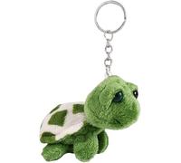 Porte-clés Tortue en Peluche Verte, Pendentif Décoratif pour Sac et Voiture, Mini Créature Marine