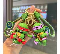 Porte-clés tortues Ninja mutantes adolescentes, Raphael Donatello, modèle de poupée de dessin animé, pendentif de sac de voiture, ornement, cadeau pour Fans 1