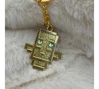 Porte-clés Totem de Jeu Cyberpunk en Alliage, Pendentif Cosplay Undying, Accessoire de Décoration pour Sac et Clés Tuteng Gold