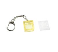 Porte-clés transparent testeur de commutateurs avec capuchon DSA pour tester les commutateurs de clavier mécanique, jouet anti-stress pour des frappes fluides