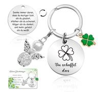 Porte-clés trèfle porte-bonheur, petits cadeaux pour le remplissage du calendrier de l'Avent, vous créez l'ange gardien Mutmacher Cadeau de Noël pour femmes et enfants