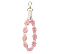 Porte-clés tressé bohème,Porte-Clés en Macramé Bohème,Boho Porte-clés en Macramé,rosa,20cm