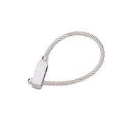 Porte-clés TROIKA BIG LOOP avec grand anneau câble acier 4 mm, longueur 20 cm, dimensions boucle 8,5 x 5,5 cm, fermeture ingénieuse, extrêmement sûr, solide et qualitatif