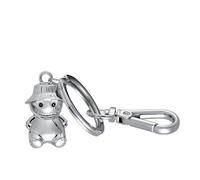 Porte-clés TROIKA TINY MONSTER, pendentif sac avec mousqueton, petit monstre en métal moulé chromé argenté, cadeau pour amateurs de créatures