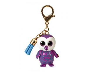 Porte-clés TY25054 Mini Boos Clip Chouette Violette - Édition Moonlight
