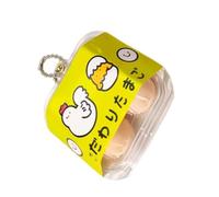 Porte-clés œufs miniatures sur le thème japonais, accessoire en résine, léger, utilisation polyvalente pour clés, étui de téléphone, article de mode, décoration de porte-clés