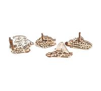 Puzzle 3D en Bois - U-Fidgets-Ships - 12 pièces