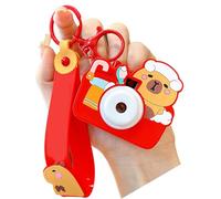 Porte-clés unique avec projecteur d'appareil photo en forme d'animal - Plusieurs couleurs - Taille compacte - Design créatif - Accessoire quotidien - Cadeau de fête - Porte-clés pour ami et famille