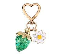 Porte-clés unique en forme de cœur de marguerites en résine robuste fabriqué avec des détails complexes pour les amateurs d'accessoires artistiques, D, taille unique