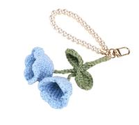 Porte-clés unique fait à la main en fil doux - Accessoire artistique pour sac de fleurs - Accessoire pour un usage quotidien et une fête, taille unique, Comme décrit