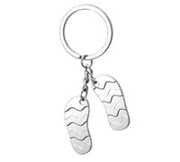 Porte-clés unique sur le thème de la plage, petit ornement portable, idéal pour les sacs à clés ou comme décoratif, porte-clés sandale