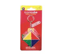 Porte-clés United Square Puzzle Cube 3 - Cube expert avec motifs géométriques complexes pour défi cérébral portable