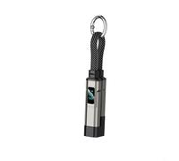Porte-clés USB C 4 en 1 avec affichage numérique, connecteur multiple de charge rapide de 65 W pour appareils de type C et USB-A, adaptateur de téléphone portable ABS (noir)