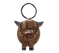 Porte-clés vache - Accessoires en forme de vache avec des détails exquis, porte-clés Highland Cow | Accessoires artistiques pour fêtes de Noël, amis, fans, comme sur l'image, 5 * 4 cm
