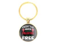 Porte-clés Verre - Palestine Will Be Free