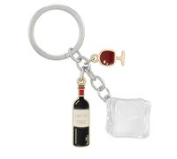 Porte-Clés Vin, Décoration Pour Bagages, Porte légant, Cadeau Parfait à Offrir à Un Ami Qui Aime la Dégustation de Vin