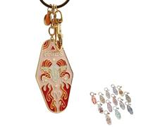Porte-clés vintage avec symboles du zodiaque, idéal pour offrir à vos proches (Aries)