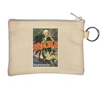 Porte-clés vintage Vampire Dracula avec affiche de film Beige