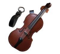 Porte-clés violon et violoncelle en cuir fabriqué - Porte-clés d'instrument de musique miniature | Porte-clés jouet violon | Porte-clés instrument de musique porte-clés, bijoux porte-clés, pendentif