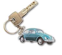 Porte-clés voiture ancienne coccinelle verte