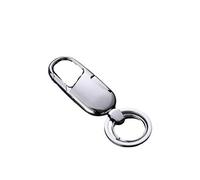 Porte-clés Voiture avec 2 Anneaus et Coffret Cadeau FONGWAN Cadeaux pour Homme et Femme - Argent
