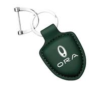 Porte-Clés Voiture avec Logo,pour Great Wall Ora Good Cat GT Ballet Cat White Cat IQ Flash Cat Porte-Clés Cuir De personnalisé Idéal Cadeau Accessoire Clé Voiture Homme Femme,Green