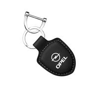 Porte-Clés Voiture avec Logo,pour Opel Corsa D Astra Insignia Mokka Adam Combo OPC Porte-Clés Cuir De personnalisé Idéal Cadeau Accessoire Clé Voiture Homme Femme,Black