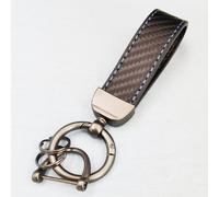 Porte-Clés Voiture pour Mini JCW Cabrio Cooper Countryman Aceman Clubman Coupe Paceman, Porte-Clef en Fibre de Carbone avec Anneau Anti-Perte, Accessoire de Luxe pour Homme,Blue