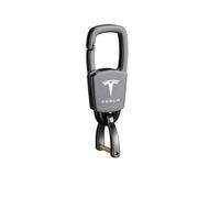 Porte-Clés Voiture pour Tesla Model S Model X Model 3 Model Y, Porte-clés avec Le Logo Cadeau pour Homme Accessoires Voiture,C
