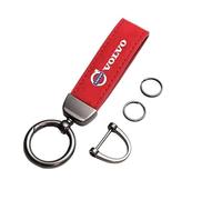 Porte-clés Voiture pour Volvo C30 C40 C70 EX30 S40 S60 S80 S90 XC40 XC60 XC70 XC90 Rdesign, Porte Clé Portable Multifonction Porte-clés Clés Avec Anneau en D Anti-perte,Red