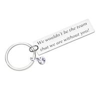 Porte-clés « We wouldn't be the team that we are without you » Cadeau de remerciement pour coach, patron, collègue, Argenté., M
