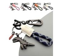 Porte-clés Weseecase, Breloque Dinosaure En Alliage D'aluminium, Porte-clés Dinosaure For Adulte Mini For Sac À Dos(Blue)